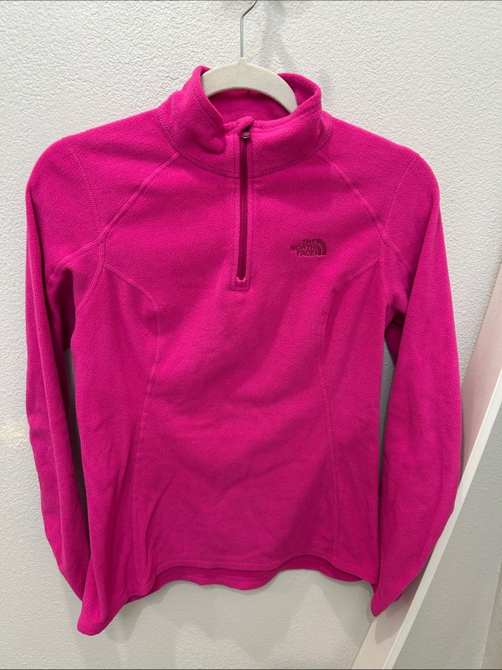 The North Face Hot Pink Quarter-Zip Fleece Pullover
